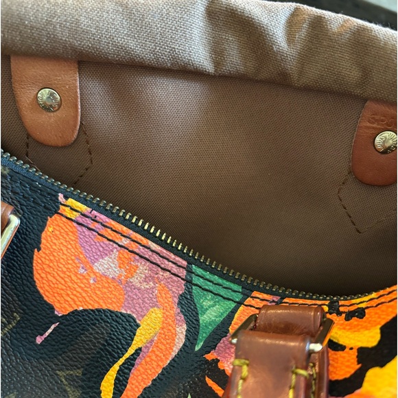 Louis Vuitton STEPHEN SPROUSE Monogram Limited edition Floral Speedy 30 - Picture 13 of 16